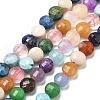 Natural & Synthetic Mixed Gemstone Beads Strands G-C179-A6mm-13-2