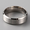 201 Stainless Steel Plain Band Ring for Men Women RJEW-WH0010-06I-MP-2