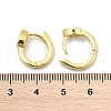 Teardrop Brass Micro Pave Clear Cubic Zirconia Hoop Earrings EJEW-D311-132G-5