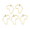 Ion Plating(IP) Africa Map 201 Stainless Steel Connector Charms STAS-T063-168G-1