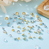 FIBLOOM 100Pcs 10 Styles 201 & 304 Stainless Steel Bead Cap Pendant Bails STAS-FI0001-02-4