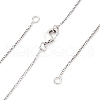 0.9MM Brass Box Chain Necklaces Making NJEW-D302-74P-1
