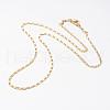 Brass Chain Necklaces MAK-L009-17-3