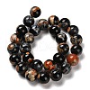Dyed Natural Fire Crackle Agate Beads Strands G-G175-A05-01-3