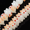 Handmade Bumpy Lampwork Beads Strands LAMP-T017-01C-1