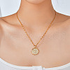 Elegant Hip-hop Style Sun Brass Pave Clear Cubic Zirconia Pendant Necklaces for Daily Wear WW1304-1-2