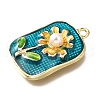 Alloy Enamel Pendants ENAM-K076-15D-G-2
