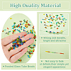   1800Pcs 18 Colors Frosted Glass Tube Beads FGLA-PH0001-09-4