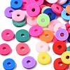 Handmade Polymer Clay Beads CLAY-R067-6.0mm-BM1-1
