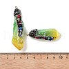 Electroplated Raw Rough Natural Quartz Crystal Big Pendants G-B077-04A-03-3