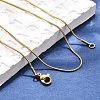 304 Stainless Steel Snake Chain Necklaces NJEW-M124-11G-4