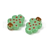 Christmas Theme Handmade Lampwork Enamel Beads LAMP-B028-02-3