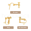   30Pcs Brass Clip-on Earring Findings FIND-PH0005-10-6