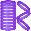 CREATCABIN 12Pcs Word Silicone Cord Bracelet Wristband BJEW-CN0001-05C-1