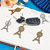 GOMAKERER DIY Blank Eiffel Tower Pendant Making Kit DIY-GO0001-69-4