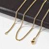 Unisex Casual Style 304 Stainless Steel Curb Chain Necklaces STAS-O037-54G-4