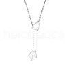Stainless Steel Lariat Necklaces JR3164-2-1