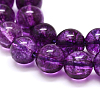 Dyed Round Natural Crackle Quartz Beads Strands G-K084-8mm-01B-2