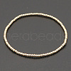 Classic Golden Tone Round Brass Beaded Stretch Bracelets for Women Men IN4084-7-1