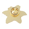 Flower Golden Enamel Pins JEWB-K012-07B-G-2