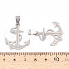 201 Stainless Steel Pendants STAS-Q342-24P-3