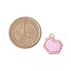 Seed Beads Beaded Charms PALLOY-MZ00359-02-2