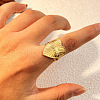 304 Stainless Steel Cuff Rings RJEW-S626-10G-D-1