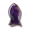 Natural Amethyst Pendants G-G932-B25-2