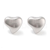 Non-Tarnish Heart 316 Surgical Stainless Steel Stud Earrings for Women EJEW-Z050-22P-2
