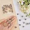 SOFPLATE 42Pcs 7 Styles Alloy European Beads MPDL-SP0001-01-3