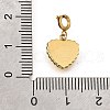 Heart 304 Stainless Steel Pendant Decorations STAS-H202-12G-04-3