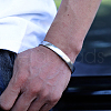 Stainless Steel Blank Hinged Bangles for Women Men MZ0607-1-2