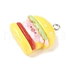 Cute Pin Theme Opaque Resin Pendants RESI-V005-007B-2