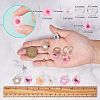 DIY Flower Stud Earring and Finger Ring Making Kit DIY-SZ0008-42-2