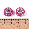Opaque Resin European Beads RESI-T057-29I-3