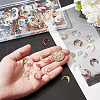AHADERMAKER 120Pcs 6 Colors Transparent Glass Beads FIND-GA0004-17-3