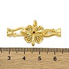 Brass Micro Pave Clear Cubic Zirconia Fold Over Clasps KK-A230-13G-3