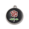 Alloy Enamel Pendants PALLOY-R162-13P-02-1