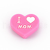 Mother's Day Food Grade Eco-Friendly Silicone Focal Beads SIL-N002-10A-2