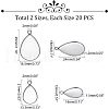 Unicraftale 304 Stainless Steel Pendant Cabochon Settings STAS-UN0007-77P-3