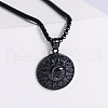 Vintage Constellation Moon Sun Stainless Steel Pendant Punk Necklaces DK4038-3-1