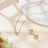 ANATTASOUL Stainless Steel Butterfly Jewelry Set SJEW-AN0001-56-7