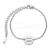 Tarnish Resistant 201 Stainless Steel Link Bracelets STAS-T040-JN009-11-1
