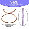 10Pcs 10 Colors Nylon Braided Adjustable Link Bracelet Makings AJEW-CJ00001-2