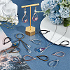 Olycraft 60Pcs 6 Colors Alloy Open Back Bezel Pendants FIND-OC0003-37-5