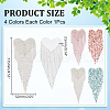   4Pcs 4 Colors Glass Rhinestone Sew on Patches PATC-PH0001-17-2