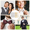CHGCRAFT 6Pcs 2 Colors Iron Tie Clip FIND-CA0009-89-6