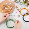 BENECREAT 6 Roll 6 Colors 10M Flat Aluminum Wire FIND-BC0013-42B-3