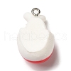 Cute Opaque Resin Pendants RESI-L038-08P-04-2