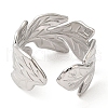 Non-Tarnish 304 Stainless Steel Open Cuff Rings RJEW-K245-77P-2